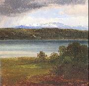 Christian Ernst Bernhard Morgenstern View across Lake Starnberg to the Benedikte oil painting